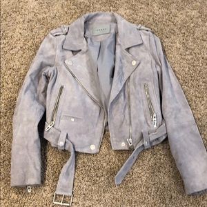 Suede grey jacket